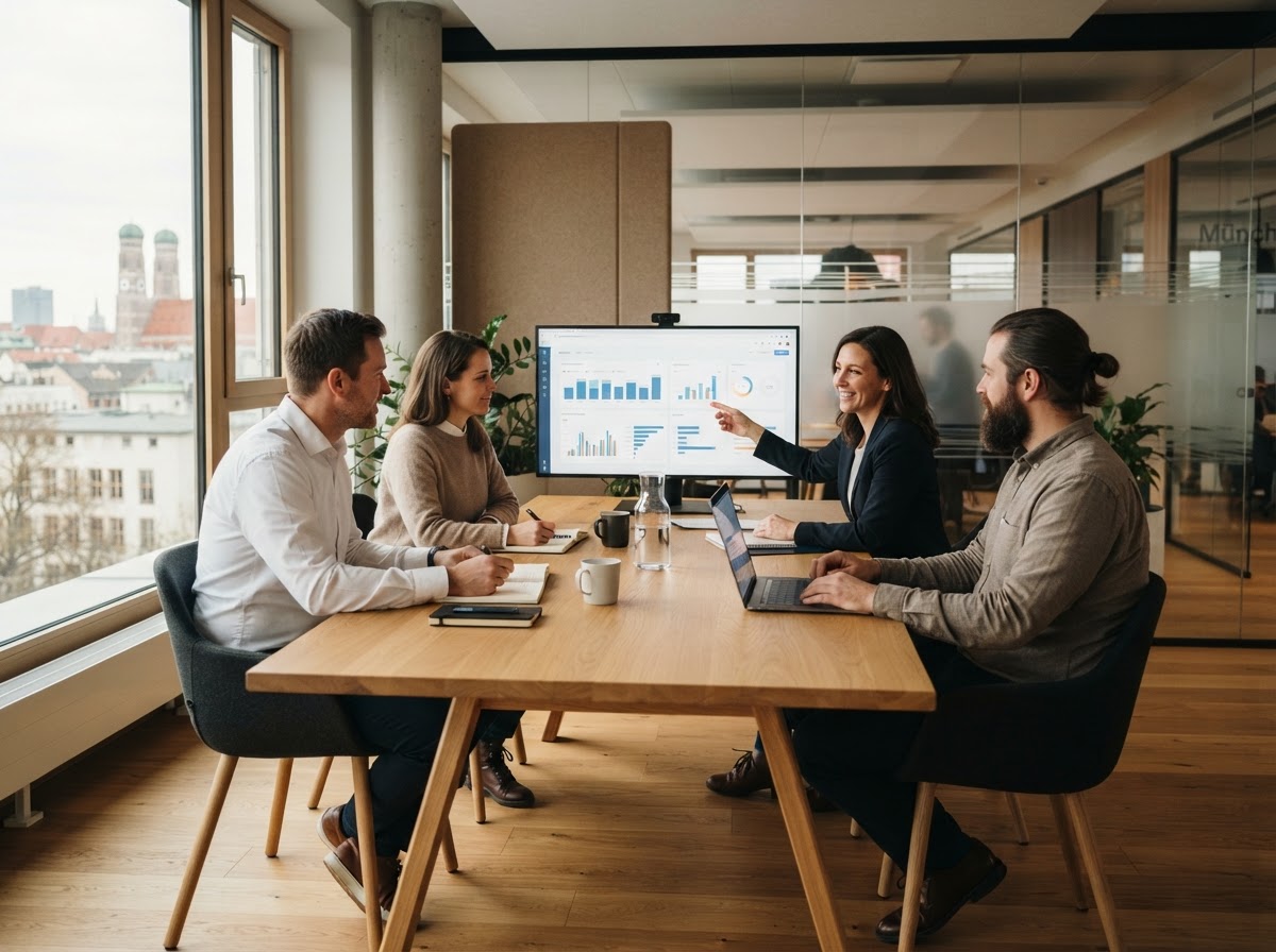 Zalexo Nivu Analystenteam bei der Überprüfung von Datenmodellen