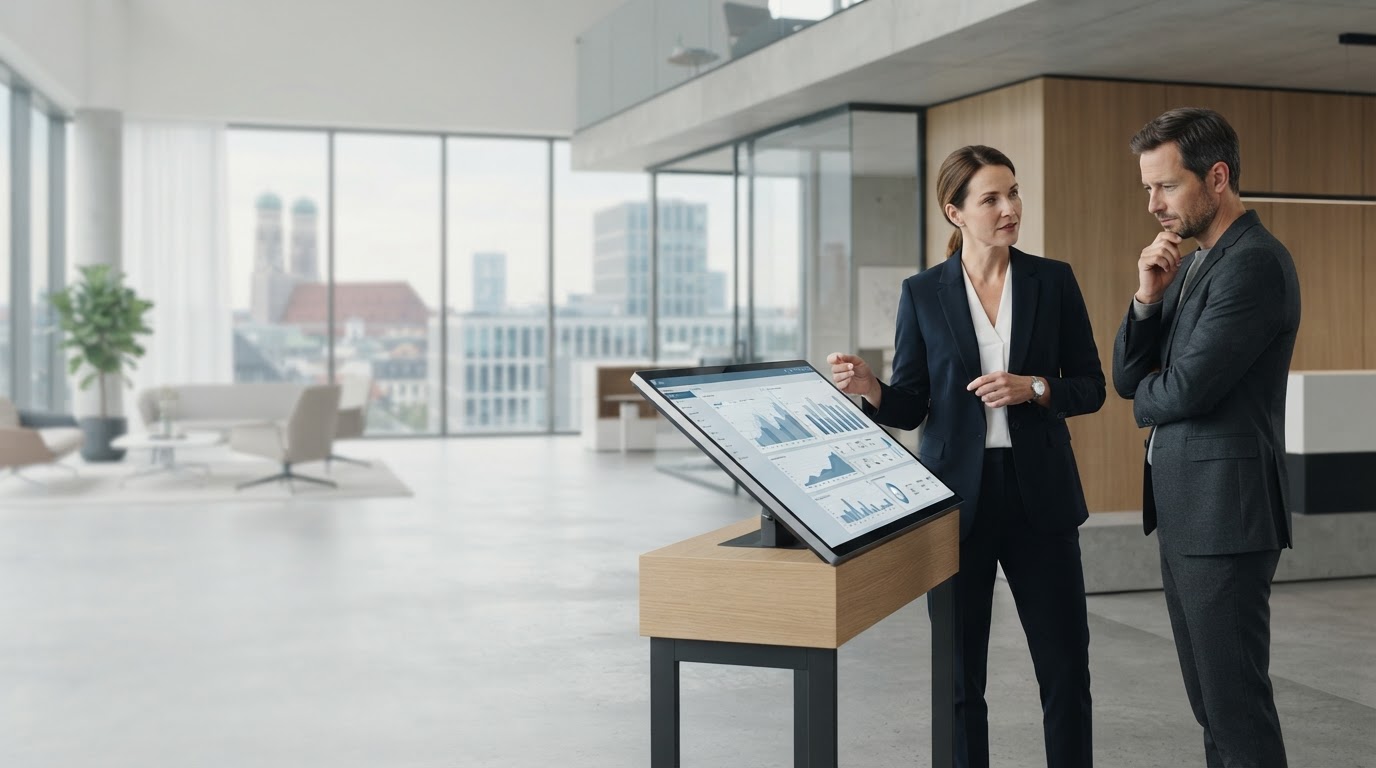 Zalexo Nivu Dashboard mit Datenanalyse und Trendgrafik